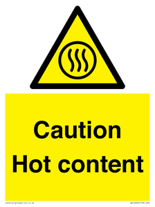 Caution Hot content